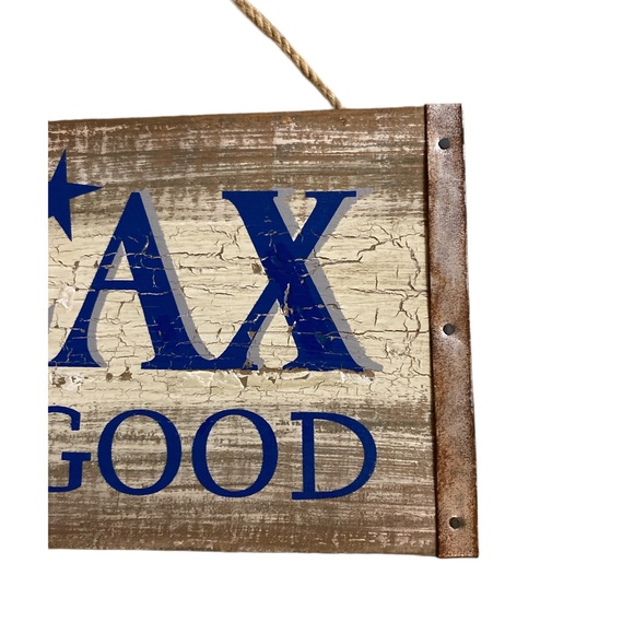 SET OF 5 - BEACH LIFE DECOR (Distressed Wood, Metal and Rope) - Picture 9 of 9